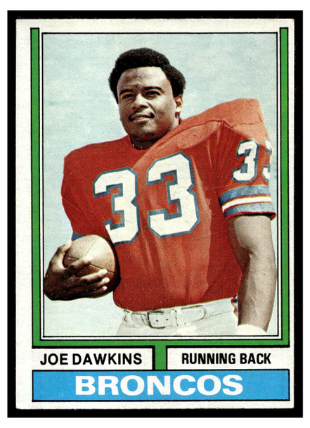 1974 Topps Football Joe Dawkins #269 Low Grade front of card