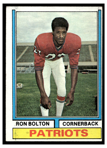 1974 Topps Football Ron Bolton #454 Low Grade front of card