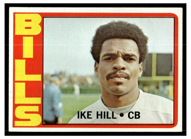 1972 Topps Football Ike Hill #83 Low Grade front of card