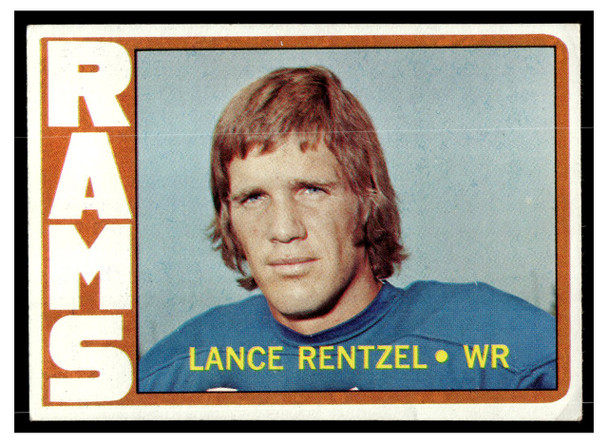 1972 Topps Football Lance Rentzel #81 Low Grade front of card