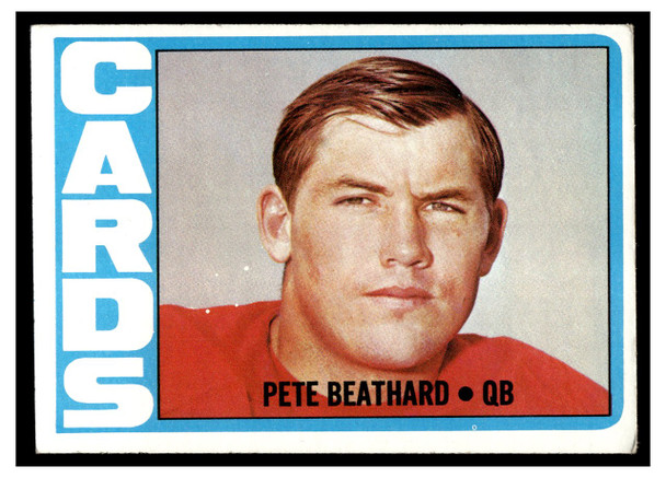 1972 Topps Football Pete Beathard #184 Low Grade front of card