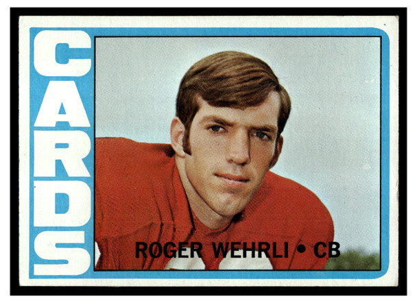 1972 Topps Football Roger Wehrli #59 Low Grade front of card