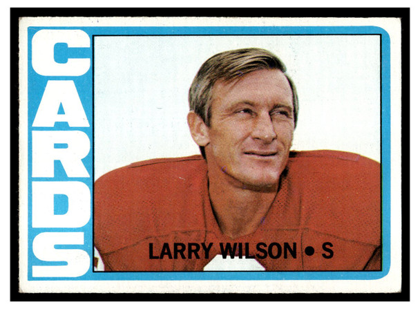 1972 Topps Football Larry Wilson #205 Low Grade front of card