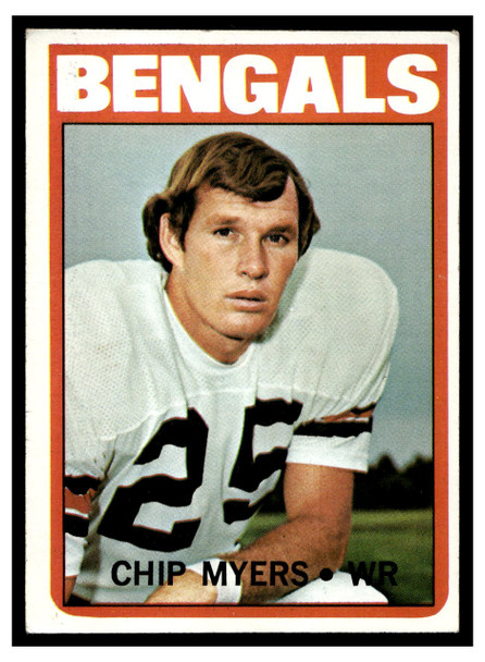 1972 Topps Chip Myers #17 Rookie Card Low Grade — Example B front of card