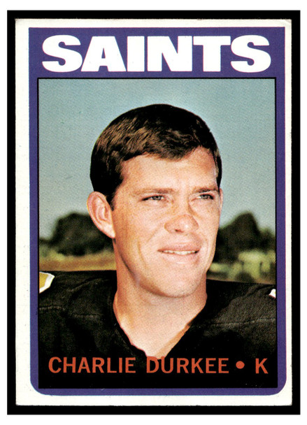 1972 Topps Charlie Durkee #34 Low Grade — Example A front of card