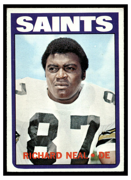 1972 Topps Richard Neal #87 Rookie Card Low Grade — Example B front of card