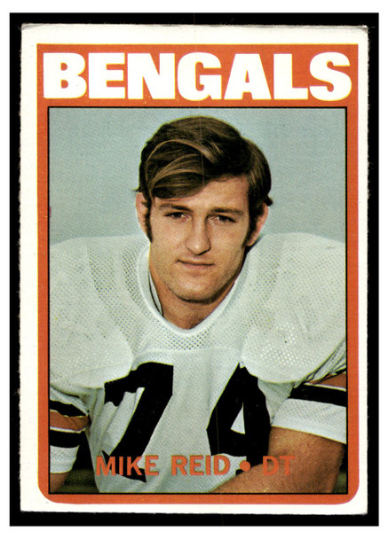 1972 Topps Mike Reid #67 Rookie Card Low Grade - Creases front of card