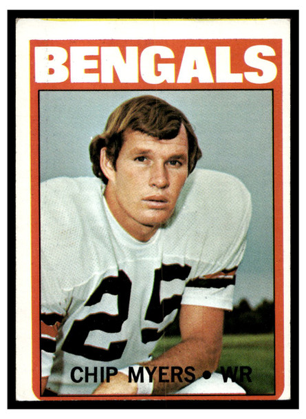 1972 Topps Chip Myers #17 Rookie Card Low Grade — Example E front of card