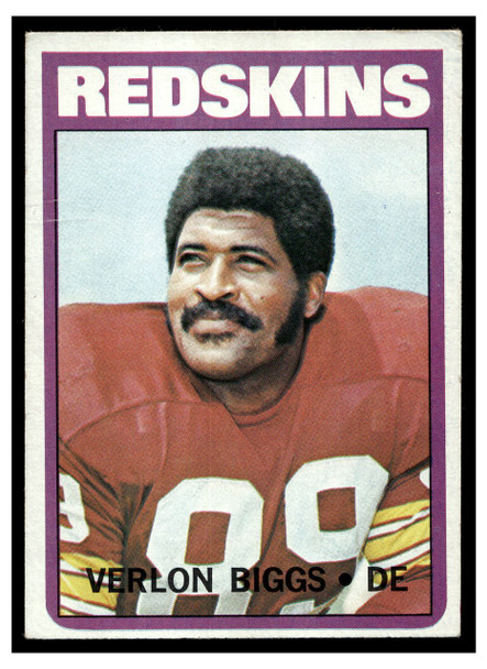 1972 Topps Verlon Biggs #72 Low Grade - Creases — Example B front of card