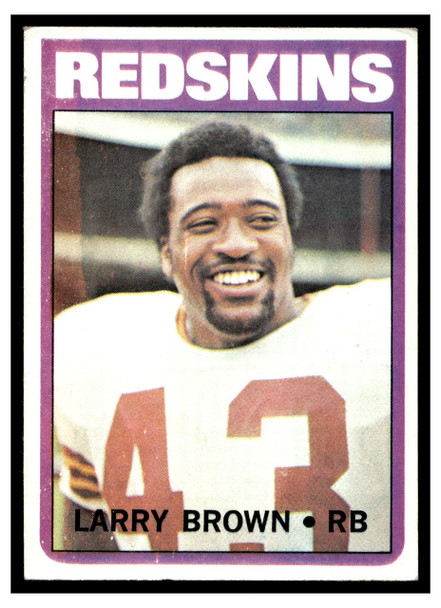 1972 Topps Larry Brown #95 Low Grade front of card