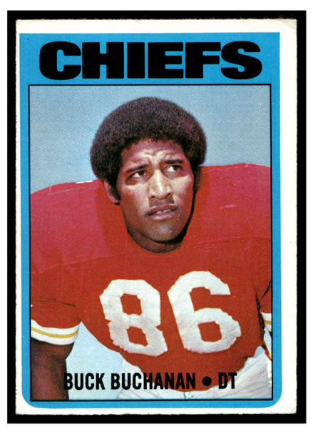1972 Topps Buck Buchanan #204 HOF Low Grade - Creases front of card