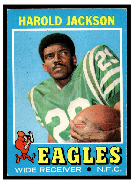 1971 Topps Harold Jackson #215 Low Grade - Creases front of card