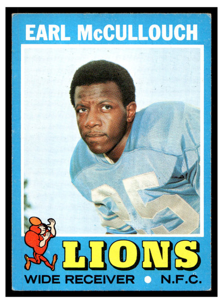 1971 Topps Earl McCullouch #127 Low Grade front of card