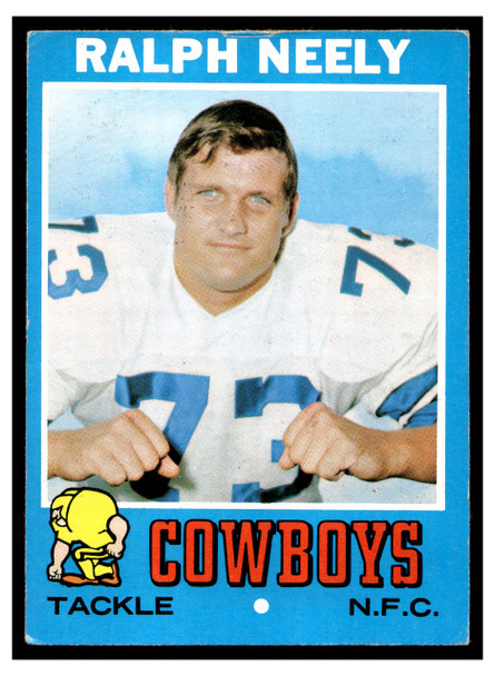 1971 Topps Ralph Neely #89 Low Grade front of card