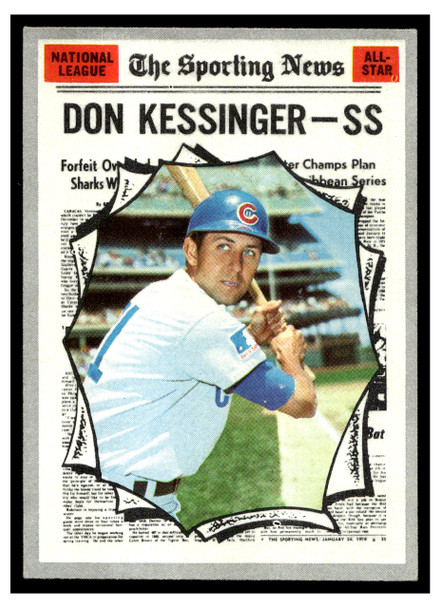1970 Topps Don Kessinger #456 The Sporting News All-Star Good front of card