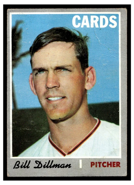 1970 Topps Bill Dillman #386 Poor front of card