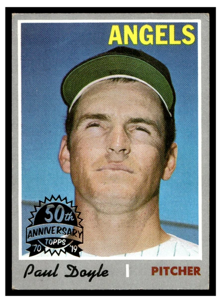 1970 Topps Paul Doyle #277 2019 Heritage 50th Anniversary Buyback Rookie Card Low Grade - Creases front of card