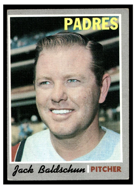 1970 Topps Jack Baldschun #284 Low Grade — Example A front of card
