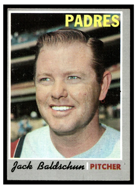 1970 Topps Jack Baldschun #284 Low Grade — Example B front of card