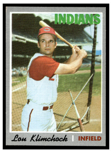 1970 Topps Lou Klimchock #247 Low Grade front of card