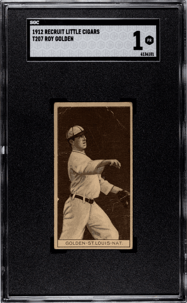 1912 T207 Roy Golden SGC 1 front of card