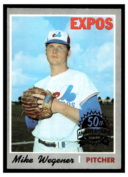 1970 Topps Mike Wegener #193 2019 Heritage 50th Anniversary Buyback Low Grade front of card