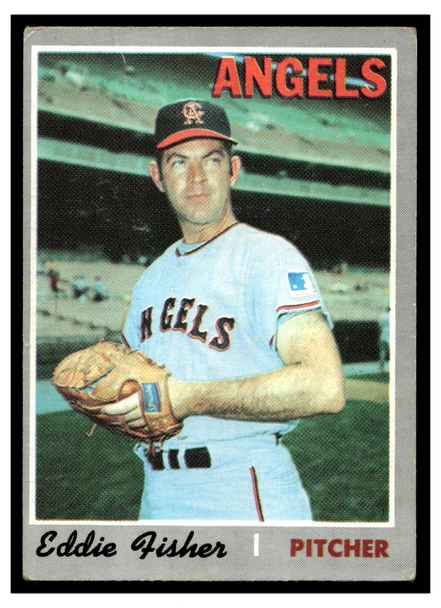 1970 Topps Eddie Fisher #156 Low Grade — Example A front of card