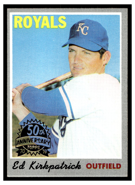 1970 Topps Ed Kirkpatrick #165 2019 Heritage 50th Anniversary Buyback Low Grade front of card