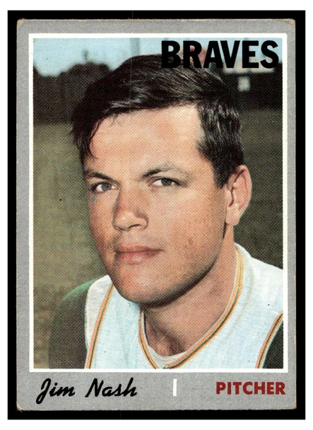1970 Topps Jim Nash #171 Low Grade - Creases front of card