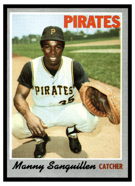1970 Topps Manny Sanguillen #188 Low Grade front of card