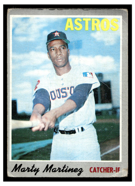 1970 Topps Marty Martinez #126 Low Grade - Creases front of card