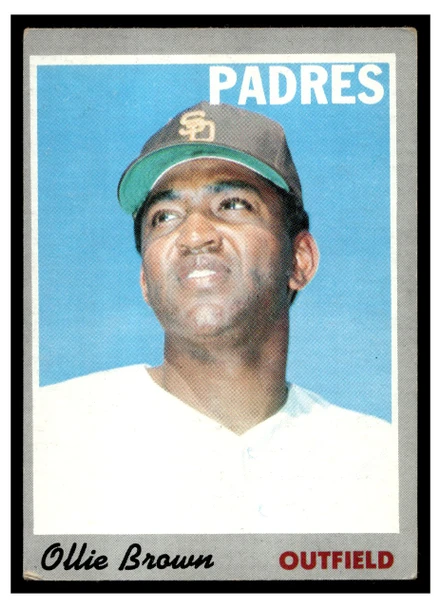 1970 Topps Ollie Brown #130 Low Grade front of card