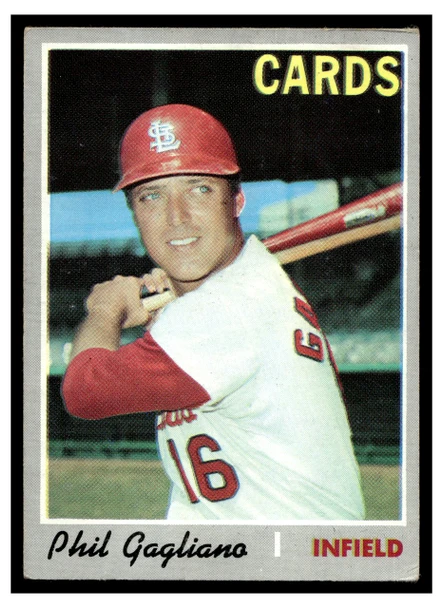 1970 Topps Phil Gagliano #143 Low Grade - Creases front of card