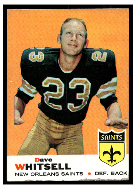 1969 Topps Dave Whitsell #14 Low Grade front of card