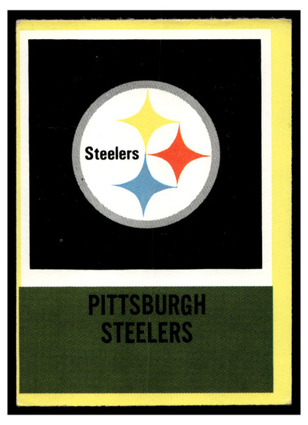 1967 Philadelphia Pittsburgh Steelers #156 Logo Low Grade front of card