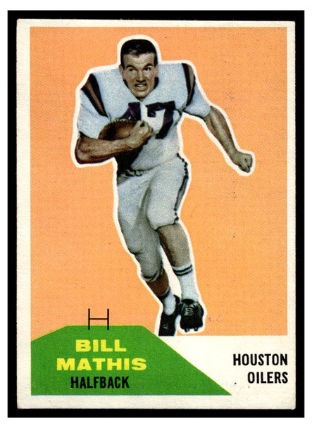 1960 Fleer Bill Mathis #99 Rookie Card Low Grade front of card