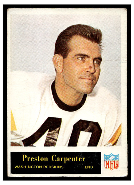 1965 Philadelphia Preston Carpenter #185 Low Grade - Creases front of card