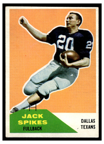 1960 Fleer Jack Spikes #39 Rookie Card Low Grade front of card