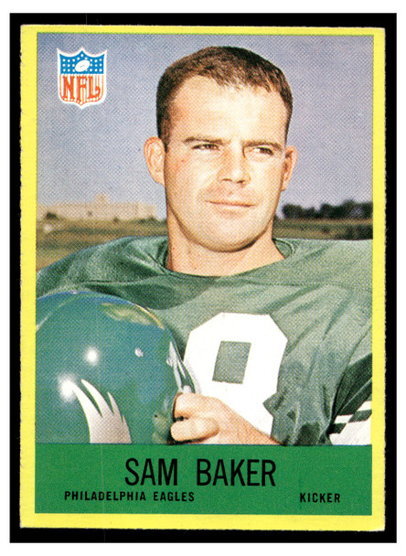 1967 Philadelphia Sam Baker #134 Low Grade front of card