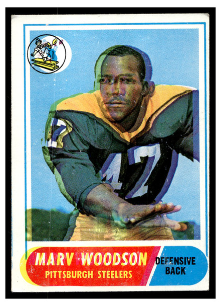 1968 Topps Marv Woodson #137 Rookie Card Low Grade front of card