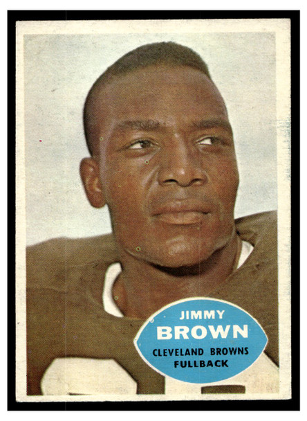 1960 Topps Jim Brown #23 HOF Low Grade front of card