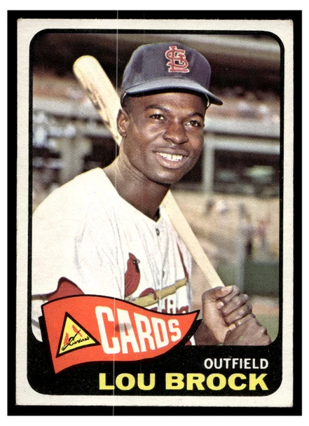 1965 Topps Lou Brock #540 HOF Low Grade front of card