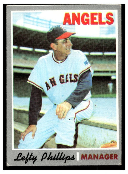 1970 Topps Lefty Phillips #376 Low Grade - Creases front of card