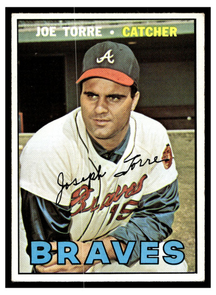 1967 Topps Joe Torre #350 HOF Low Grade - Creases front of card