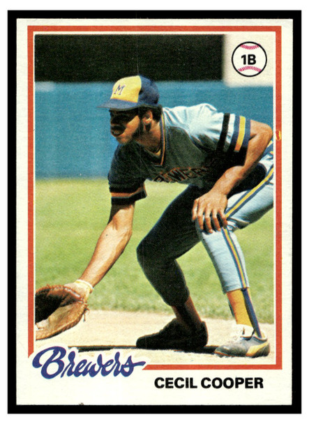 1978 Topps Cecil Cooper #154 Low Grade - Creases front of card