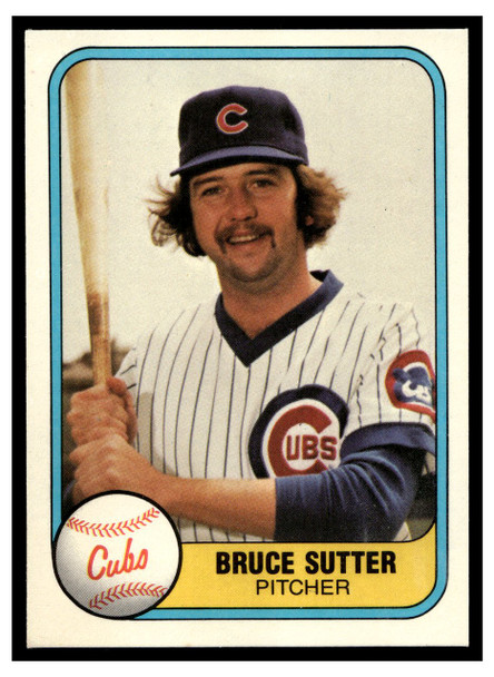 1981 Fleer Bruce Sutter #294 HOF VG-EX front of card
