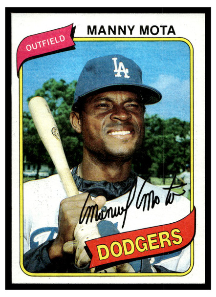1980 Topps Manny Mota #104 Low Grade front of card