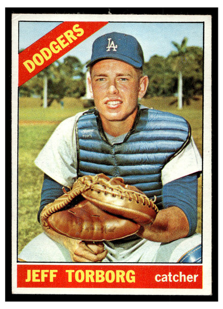 1966 Topps Jeff Torborg #257 Low Grade - Creases front of card