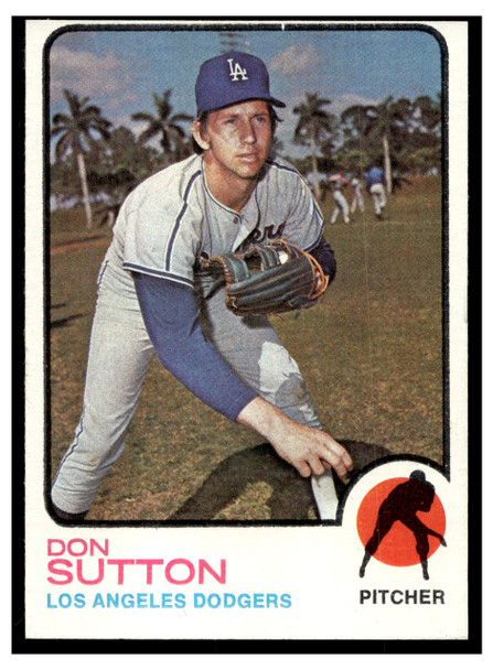 1973 Topps Don Sutton #10 HOF VG front of card