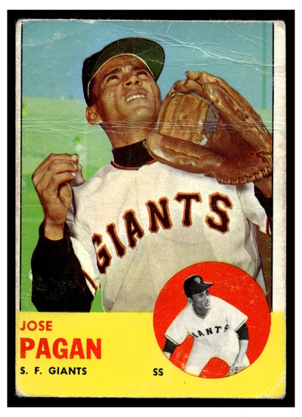 1963 Topps Jose Pagan #545 Poor front of card